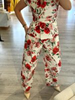 CALÇA FLORAL BRANCA E VERMELHA IMPERIAL - Image 3