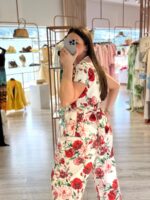 CALÇA FLORAL BRANCA E VERMELHA IMPERIAL - Image 2