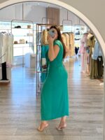 VESTIDO DRAPEADO VERDE IMPERIAL - Image 5