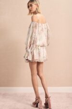 VESTIDO FLORAL OMBRO A OMBRO COM ALÇAS IMPERIAL - Image 4