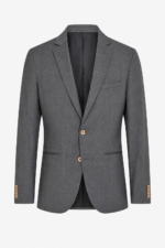 BLAZER CINZA ESCURO COM PADRÃO  PONTO CHIC
