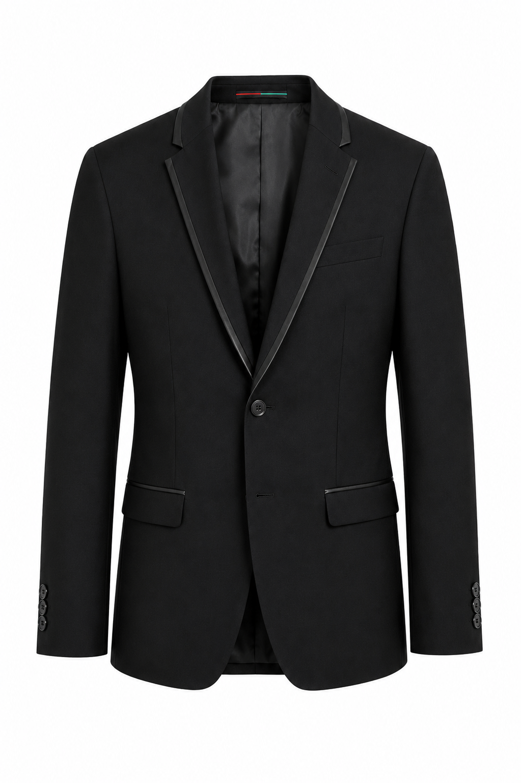 ChatGPT Image 20_07_2026, 17_04_27 BLAZER PRETO COM DETALHES EM CETIM PONTO CHIC - Image 1
