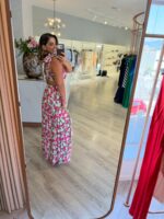 VESTIDO MIDI FLORAL COM COSTAS ABERTAS PONTO CHIC - Image 2