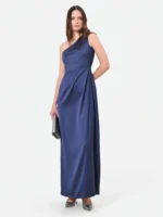 VESTIDO ASSIMÉTRICO AZUL MARINHO RINASCIMENTO