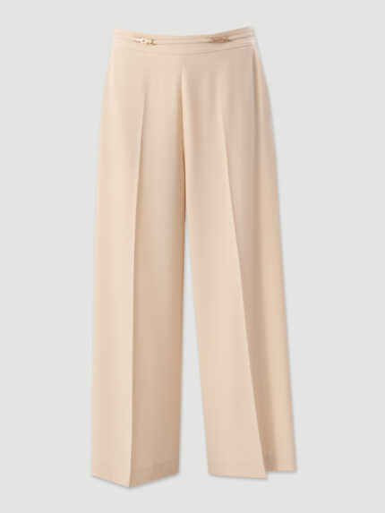 CALÇA CULOTTE BEGE FLUIDA FERRECHE