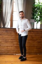 CAMISA BRANCA ESTAMPADA FOLHAGEM JOVITS - Image 2