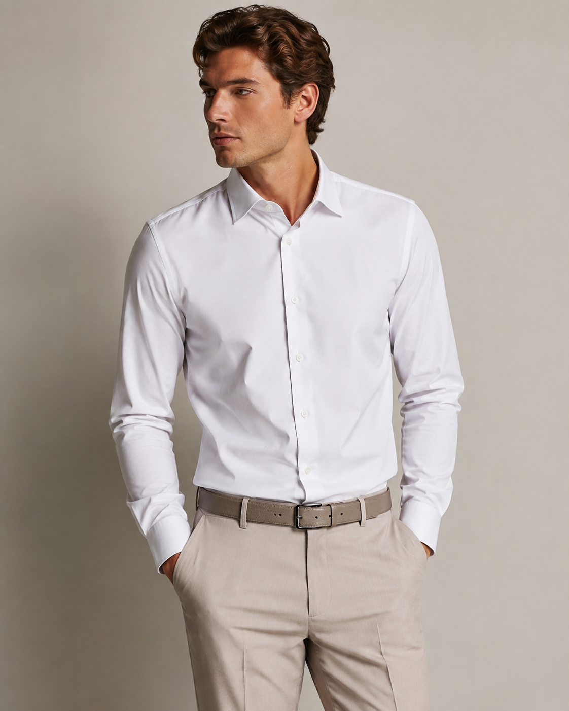 ChatGPT Image 4_08_2026, 12_15_29 CAMISA BRANCA SLIM FIT DONATO - Image 1