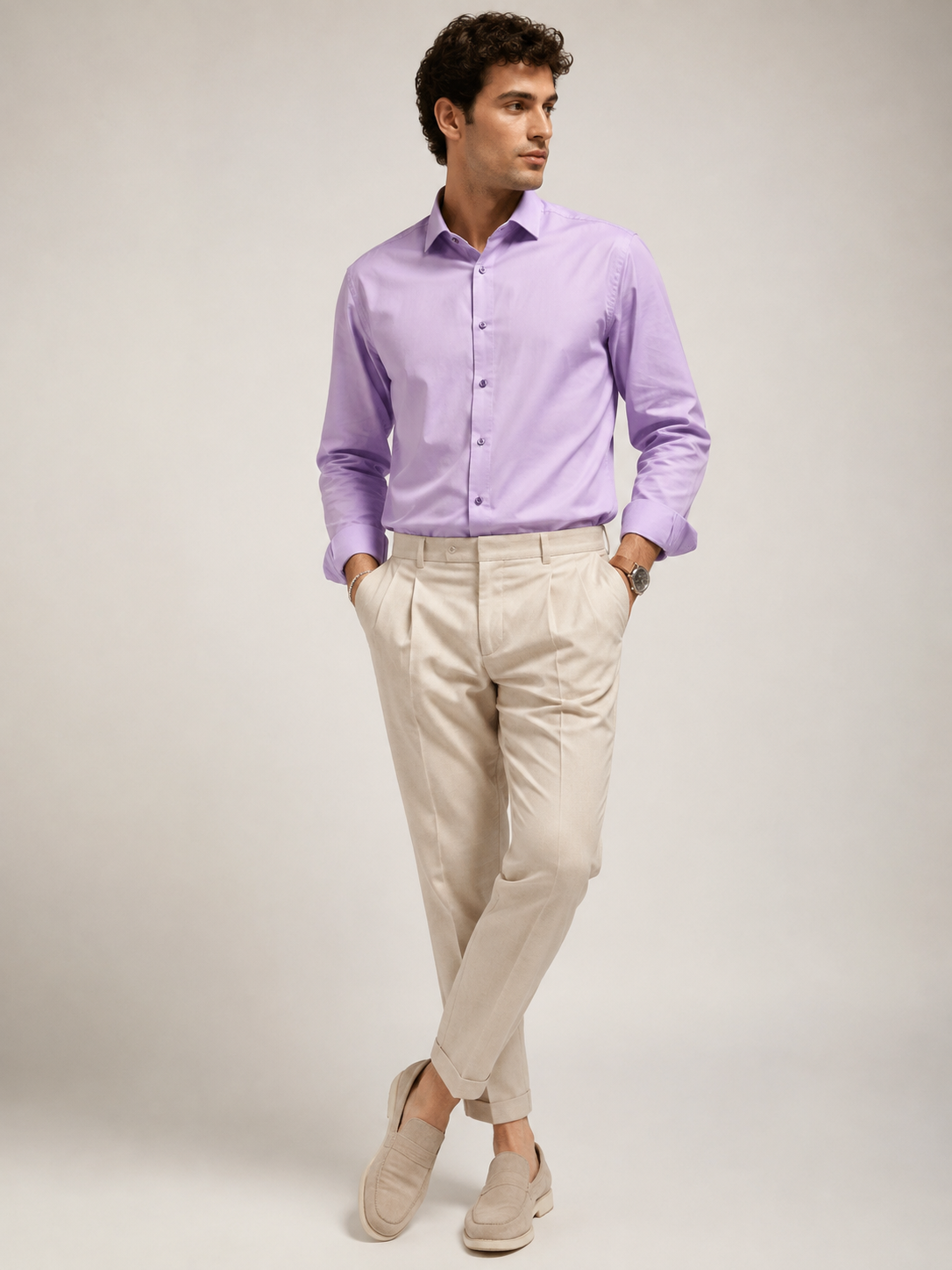 ChatGPT Image 6_08_2026, 10_56_20 CAMISA LILÁS KARL MOMMOO HOMME - Image 1