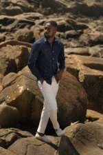CAMISA AZUL MARINHO ESTAMPADA DONATO - Image 2