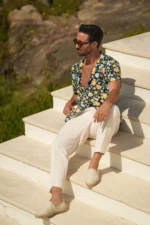 CAMISA FLORAL AZUL MARINHO DONATO - Image 2